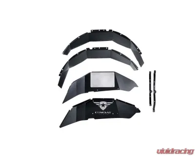 Combat Off Road Aluminum Inner Fender Liners Rear Pair Jeep Wrangler 2018-2023 - 25-1069